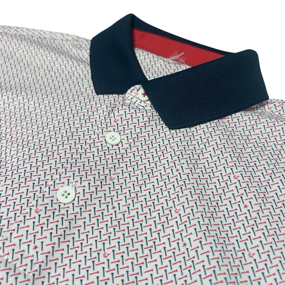 Puma Other - Puma Volition Celebration Golf Polo USA America Performance White Patriotic L/XL